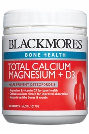 Blackmores Total Calcium + Magnesium + D3 200 Tablets