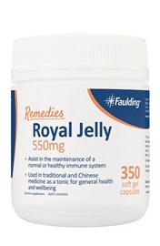 Faulding Remedies Royal Jelly 550mg 200 Capsules