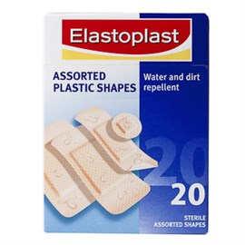 Elastoplast Plastic Shapes Assorted 20 Strips