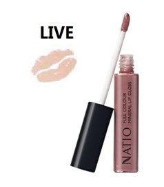 Natio Full Colour Mineral Lip Gloss Live