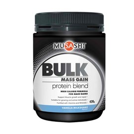 Musashi Bulk Mass Gain 420g Vanilla