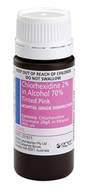 Orion Chlorhexidine 2% in Alcohol 70% Tinted Pink 30ml