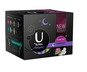 U Kotex Ultra Thin Overnight Wings 10 Pads