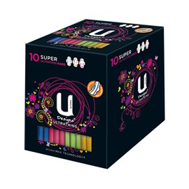 U Kotex Design Ultra Thin Super 10 Pack