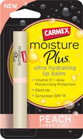 Carmex Lip Balm Moisture Plus Sheer Peach SPF15 2g