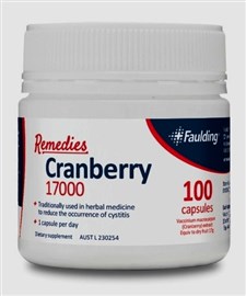 Faulding Remedy Cranberry 17000mg 100 Capsules