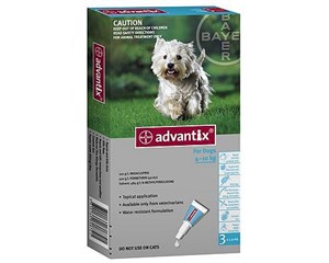 Advantix Flea And Tick Treatment for Dogs 4-10kg 3 Tablets