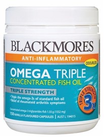 Blackmores Omega Triple Strength Fish Oil 150 Capsules