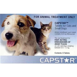 Capstar Flea Tablets for Cats and Small Dogs 0.5-11kg  6 Tablets