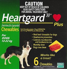 Heartgard Plus Green 12-22kg 6 Tablets
