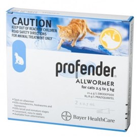 Profender Allwormer for Cats 2.5-5kg