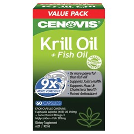 Cenovis Krill Oil + Fish Oil 60 Capsules