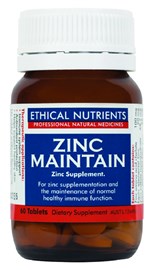 Ethical Nutrients Zinc Maintain 60 Tablets