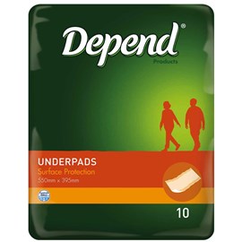 Depend Underpads 10 Packs