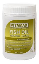 Vitamax Odourless Fish Oil 1000mg 400 Capsules