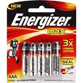Energizer Battery Max E92 BP8T AAA 8 Pack