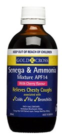 Gold Cross Senega & Ammonia Cherry Flavour 200ml