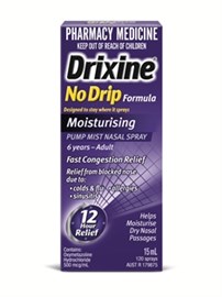 Drixine No Drip Moisturising Nasal Spray 15ml