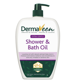 DermaVeen Extra Gentle Shower and Bath Oil 1L