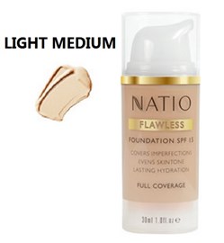 Natio Flawless Foundation SPF 15 Light Medium