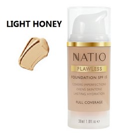 Natio Flawless Foundation SPF 15 Light Honey
