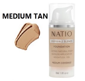 Natio Invisible Blend Foundation Medium Tan