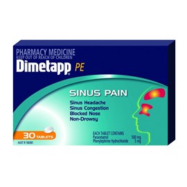 Dimetapp PE Sinus Pain 30 Tablets