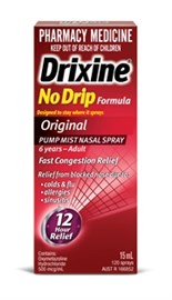 Drixine No Drip Original Nasal Spray 15ml