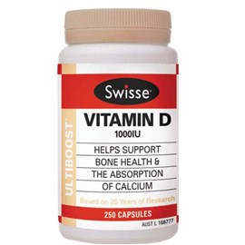 Swisse Ultiboost Vitamin D 250 Capsules