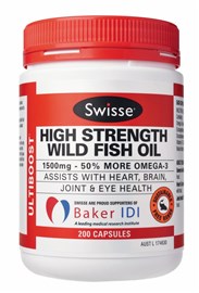 Swisse Ultiboost Odourless Fish Oil 1500mg 200 Capsule