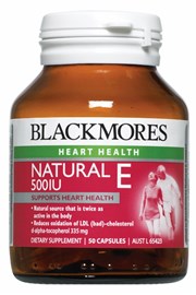 Blackmores Natural E 500IU 50 Capsules