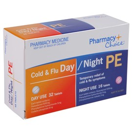 Pharmacy Choice Cold & Flu PE Day & Night 48 Tablets