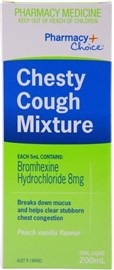Pharmacy Choice Chesty Cough Mixture 200ml