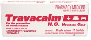 Travacalm Hyoscine Only Strawberry flavoured 10 Tablets