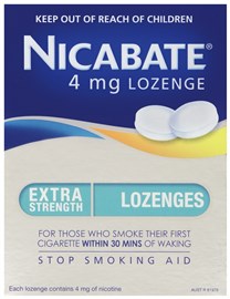 Nicabate Lozenges Extra Strength 4mg 72 Packs