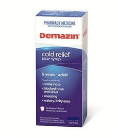 Demazin Cold Relief Blue Syrup 100ml