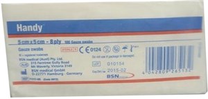 Handy Gauze 100 Sterile Swabs 5cmx5cm (71117-05)