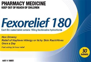 Fexorelief 180mg Tablets 30