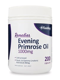 Faulding Remedies Evening Primrose Oil 1000mg 200 Capsules