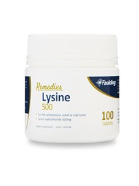Faulding Remedies Lysine 100 Tablets