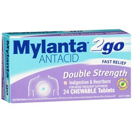 Mylanta 2Go Double Strength Chewable 24 Tablets