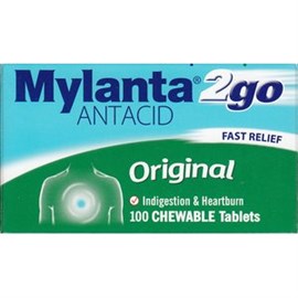 Mylanta 2Go Original Chewable 100 Tablets