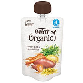 Heinz Organic Sweet Baby Vegetables 120g