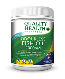 Quality Health Odourless Fish Oil  2000mg 200 Capsules