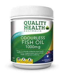 Quality Health Odourless Fish Oil 1000mg 400 Soft Capsules