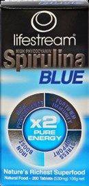 Lifestream Spirulina Blue 200 Tablets