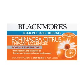 Blackmores Echinacea Citrus Throat 24 Lozenges