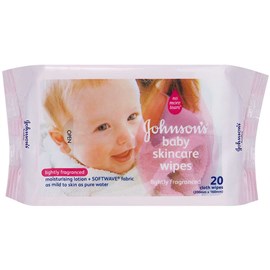 Johnson's Baby Wipes Skin Care Travel 20 Pack