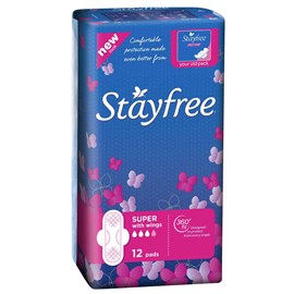 Stayfree Super Wing 12 Pads