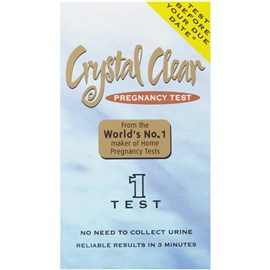 Crystal Clear Pregnancy Test 1 Pack